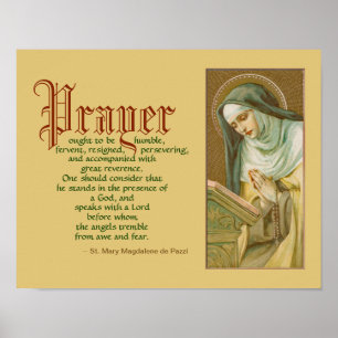 St. Mary Magdalene de Pazzi (JM 45) Poster