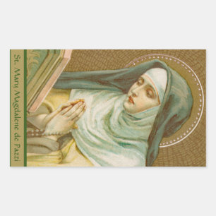 St. Mary Magdalene de Pazzi (JM 45) Rectangular Sticker