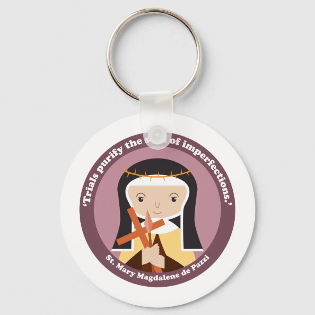St. Mary Magdalene de Pazzi Key Ring (Front)
