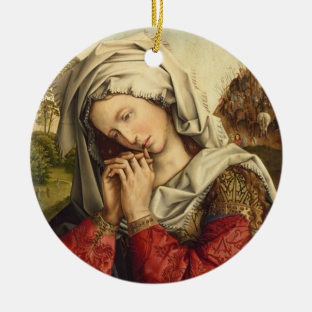 St. Mary Magdalene Feast Day July 22 Ceramic Ornament (Front)