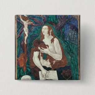 St. Mary Magdalene, Limousin Workshop 15 Cm Square Badge