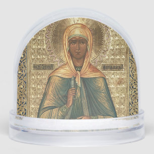 St. Mary Magdalene Orthodox Christian Icon Snowglobe