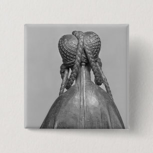 St. Mary Magdalene, seen from behind, c.1500 15 Cm Square Badge