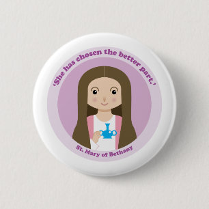 St. Mary of Bethany 6 Cm Round Badge