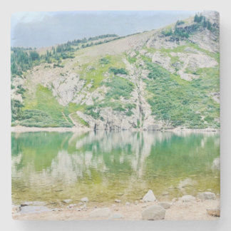 St. Mary’s Glacier, CO Stretched Canvas Print Stone Coaster