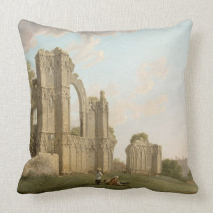 St Mary's Abbey, York, c.1778 (oil on canvas) Cushion