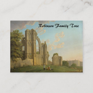 St. Mary's Abbey, York, England circa 1778 Business Card