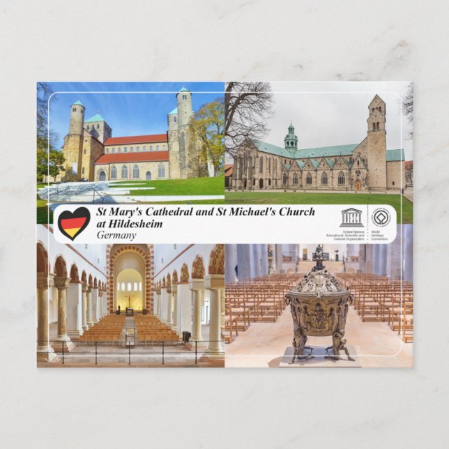 St Mary's Cathedral and St Michael's Church Postcard (Front)