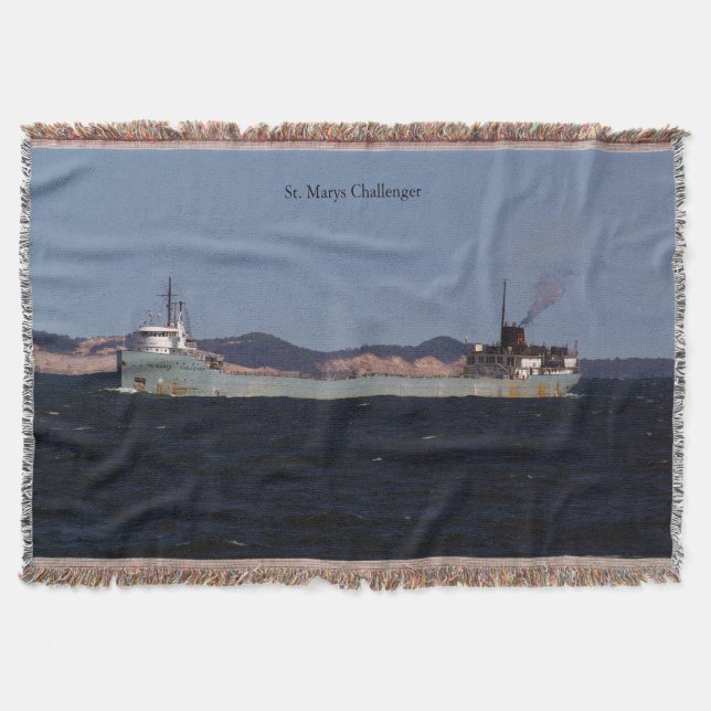 St. Marys Challenger throw blanket (Front)