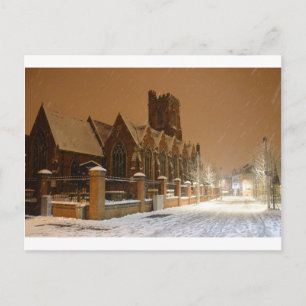 St Mary's Church Acton. Postcard