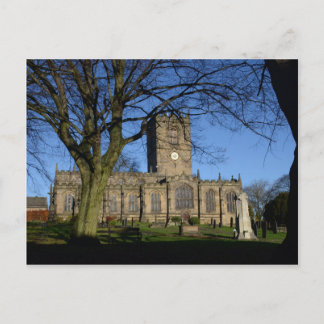 St Mary's Church Ecclesfield. Postcard