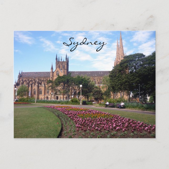 st mary's flowers postcard (Front)