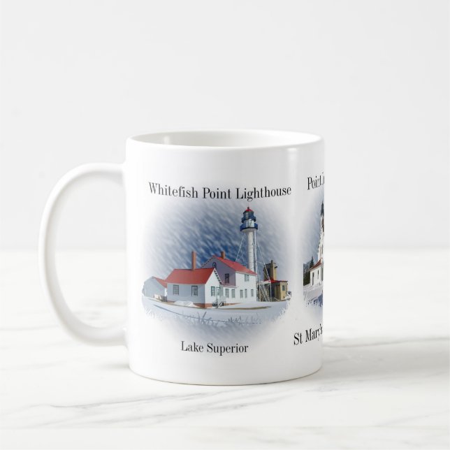 St. Mary's River lighthouses mug (Left)