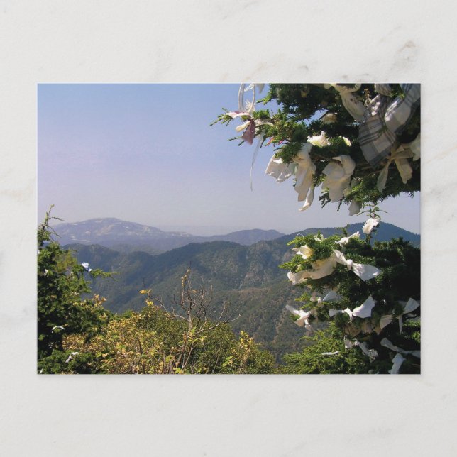 St Mary's throne Troodos Mountains Cyprus postcard (Front)