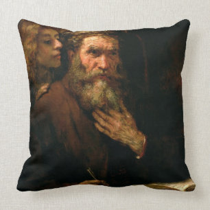 St. Matthew and The Angel, 1655-60 (oil on canvas) Cushion