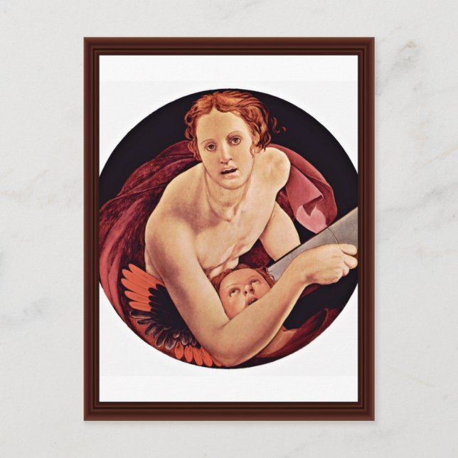 St. Matthew By Bronzino Angelo Postcard (Front)