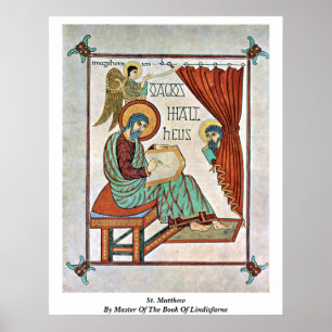 St. Matthew By Master Of The Book Of Lindisfarne Poster