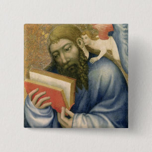 St. Matthew, from the chapel of Karlstejn 15 Cm Square Badge