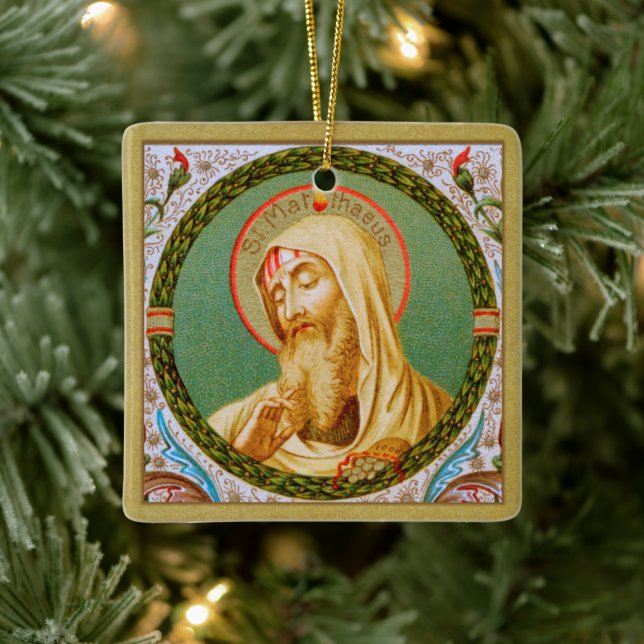 St. Matthew the Apostle (JMAS 08) Ceramic Ornament (Tree)