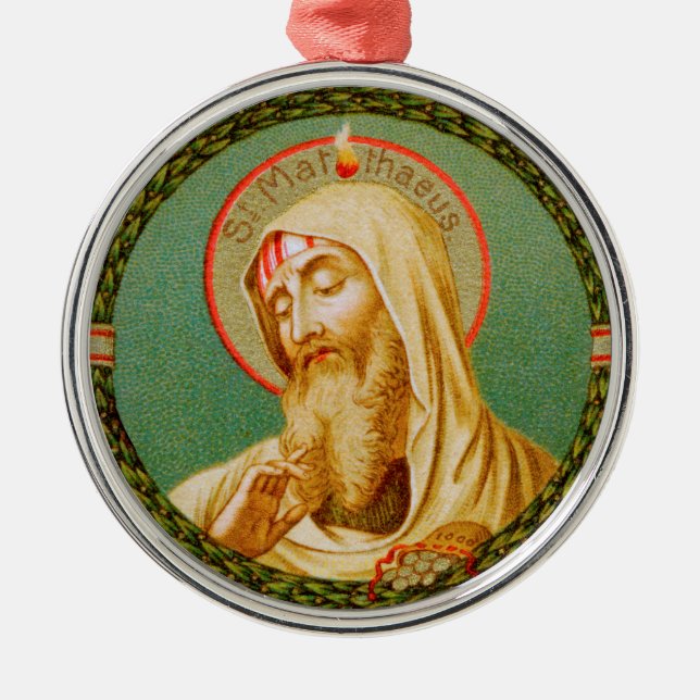 St. Matthew the Apostle (JMAS 08) Metal Ornament (Front)