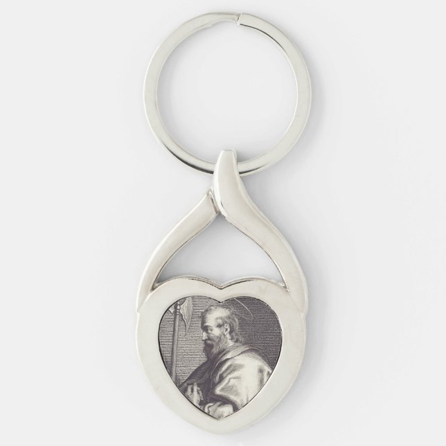 St. Matthew the Evangelist - Fine Art Reproduction Key Ring (Front)