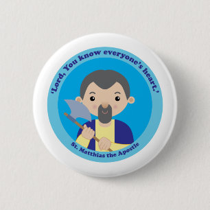 St. Matthias the Apostle 6 Cm Round Badge