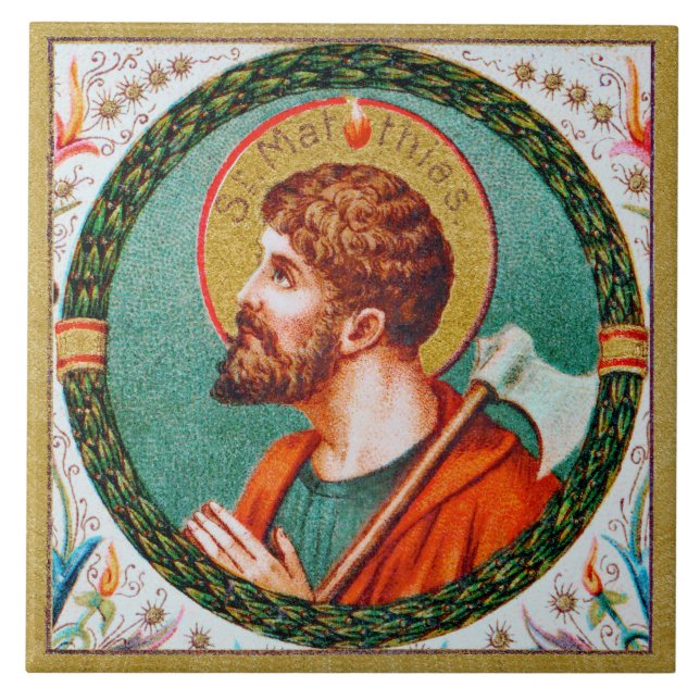 St. Matthias the Apostle (JMAS 09) Ceramic Tile (Front)