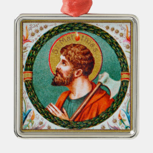 St. Matthias the Apostle (JMAS 09) Metal Ornament