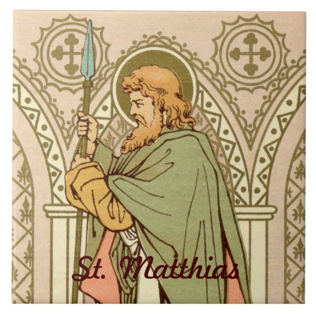 St. Matthias the Apostle (RLS 11) Ceramic Tile (Front)
