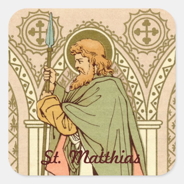 St. Matthias the Apostle (RLS 11) Square Sticker (Front)