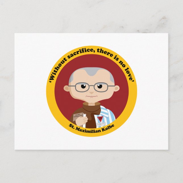 St. Maximilian Kolbe Postcard (Front)