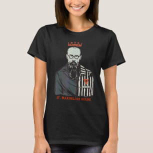 St Maximilian Kolbe Two Crowns Catholic Saint Pol T-Shirt