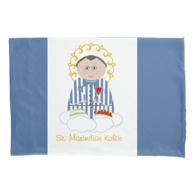St. Maximilian Pillowcase (Front)