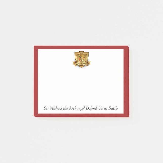 St. Michae the Archangel Traditional Catholic Post-it Notes (Front)