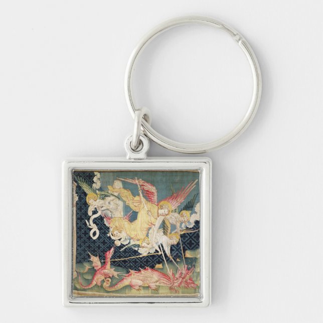 St. Michael and his angels fighting the dragon Key Ring (Front)
