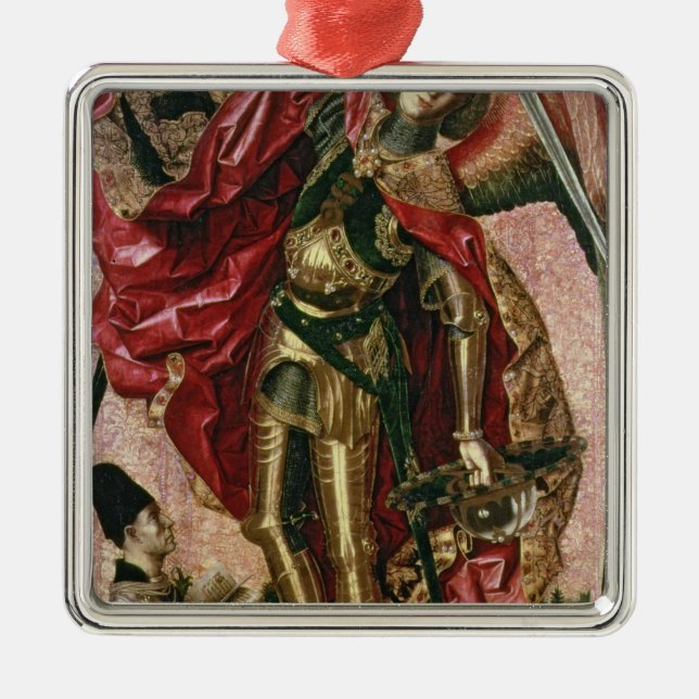 St. Michael and the Dragon Metal Tree Decoration (Front)