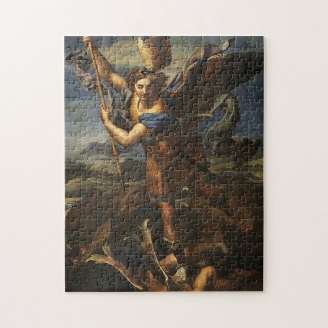 St. Michael and the Satan - Raphael Jigsaw Puzzle (Vertical)