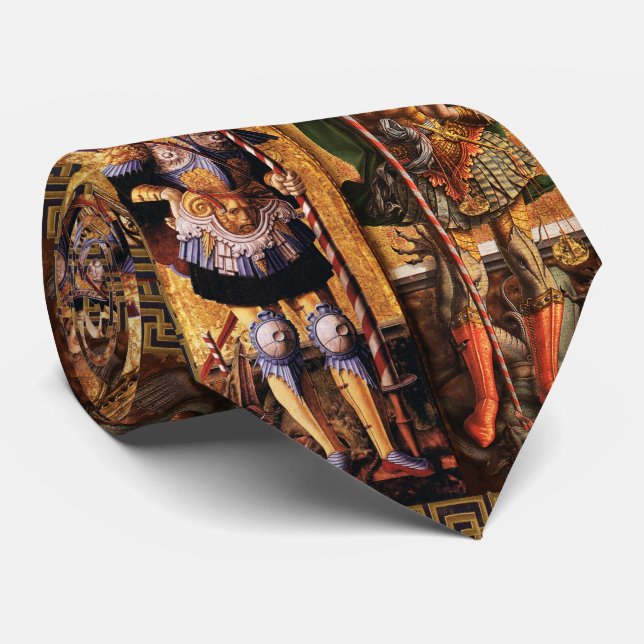 St. Michael Archangel and Saint George with Dragon Tie (Rolled)