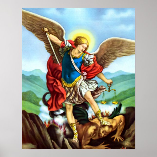 St Michael Archangel Poster San Miguel Arcangel (Front)