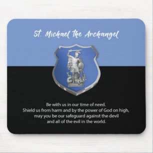 St. Michael Archangel Prayer Thinking of You Mouse Pad