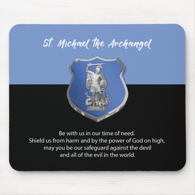 St. Michael Archangel Prayer Thinking of You Mouse Pad (Front)