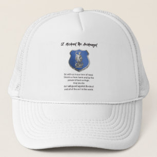 St. Michael Archangel Prayer Thinking of You Trucker Hat