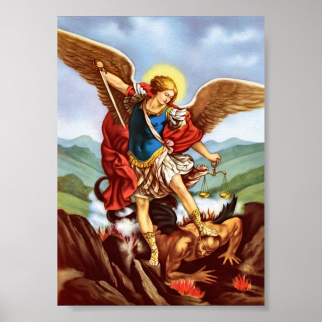 St Michael Archangel San Miguel Arcangel Poster (Front)