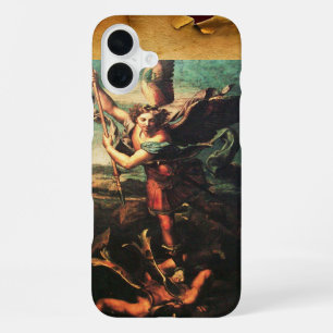 St MICHAEL ARCHANGEL VANGUISHING SATAN iPhone 16 Plus Case