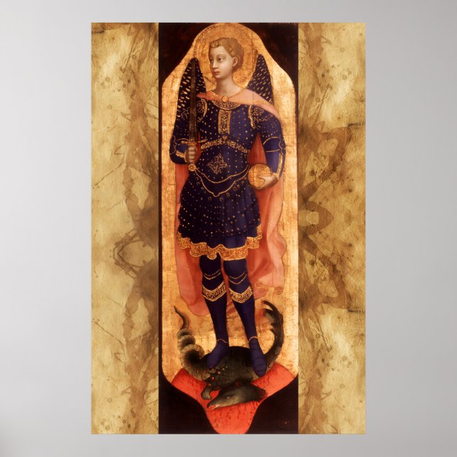 St MICHAEL ARCHANGEL WITH DEVIL Poster (Front)