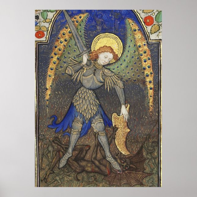 St MICHAEL ARCHANGEL WITH DEVIL Poster (Front)