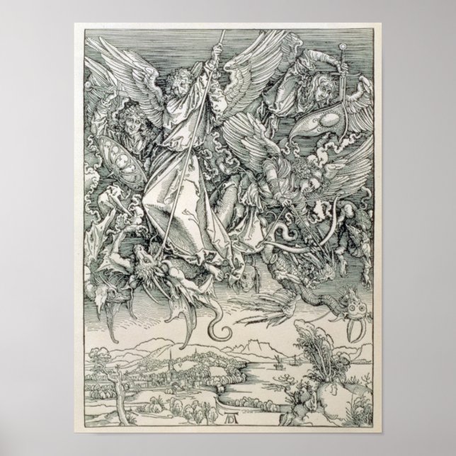 St. Michael Battling with the Dragon Poster (Front)
