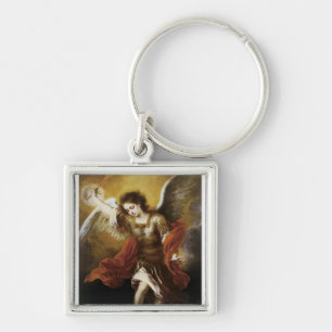 St Michael by Murillo Key Ring