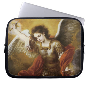 St Michael by Murillo Laptop Sleeve