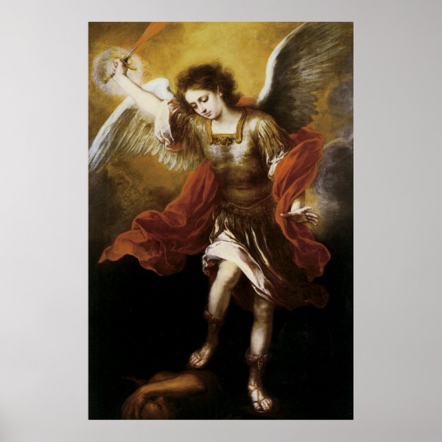 St Michael by Murillo Poster (Front)